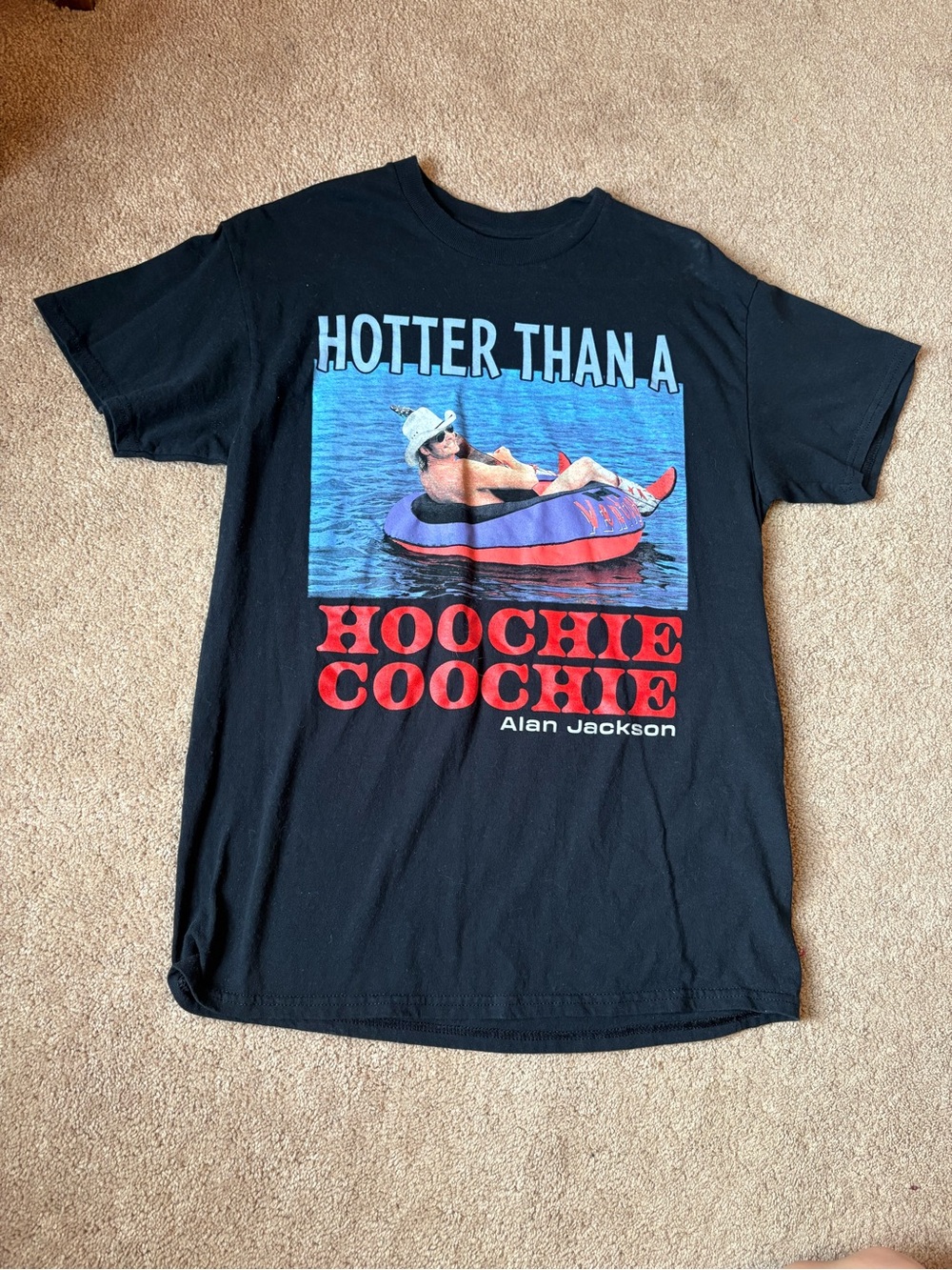 Alan Jackson 'Hoochie Coochie' Black Graphic Tee